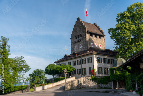 Uster Castle and surroundings on a clear summer morning photo