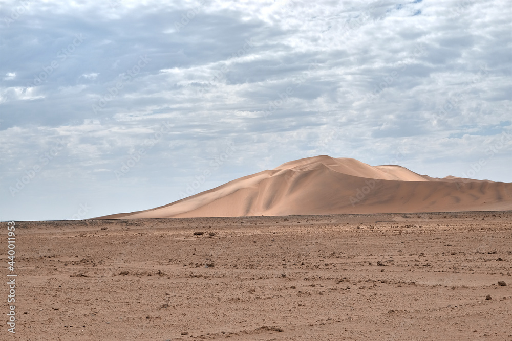 landscape of the great dune 7, in Walvis Bay, Namibia