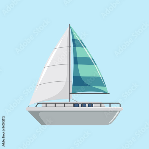 icon boat, elegant ship logo. eps 10 editable. hand drawing