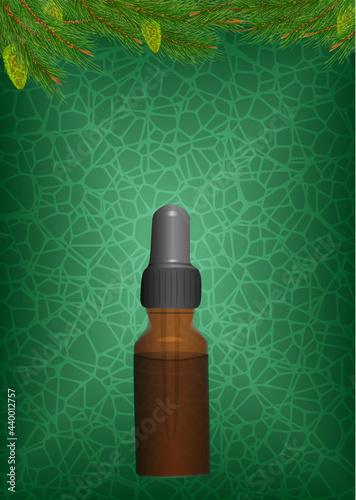 Pine oil elegant bottle