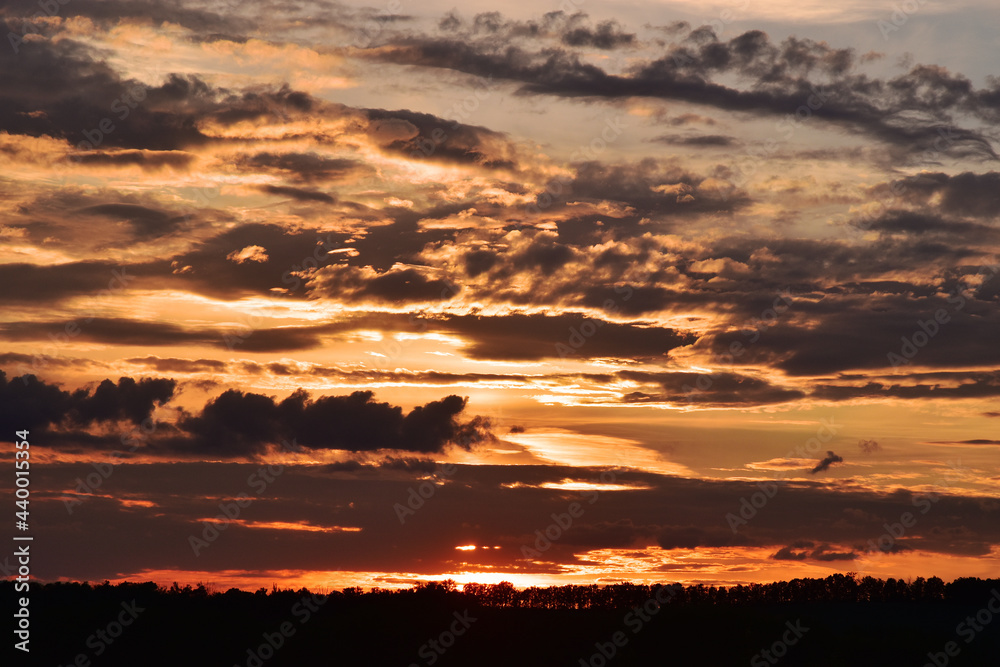 Sunset sky clouds sun nature Sunset sky clouds sun nature
