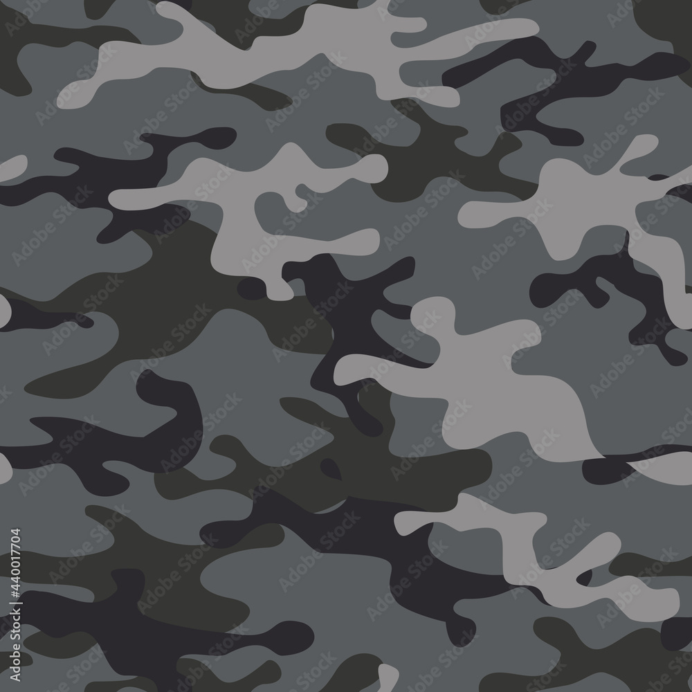 Camouflage seamless pattern from spots. Military texture. Abstract camo. Print on fabric and clothing. Vector
Camouflage seamless pattern from spots. Military texture. Abstract camo. Print on fabric and clothing. Vector
