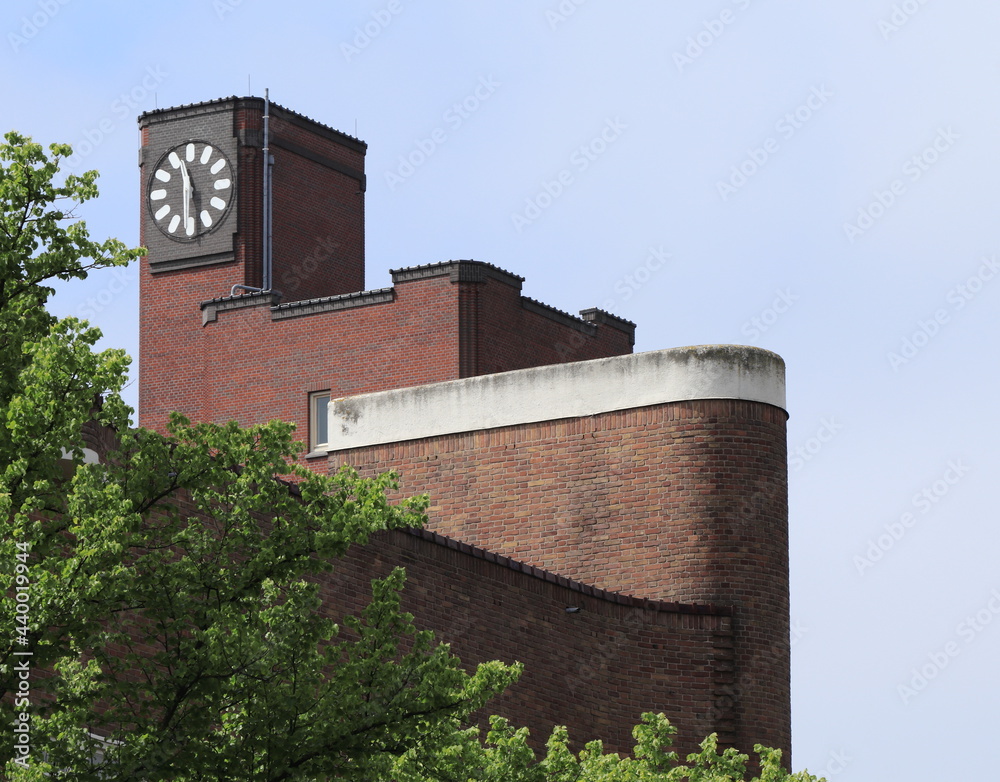 Amsterdam Mercatorplein Building Tower Close Up, Baarsjes District Amsterdam Mercatorplein Building Tower Close Up, Baarsjes District