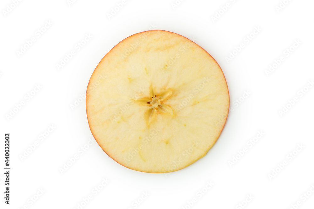 Slice of apple isolated on white background Slice of apple isolated on white background