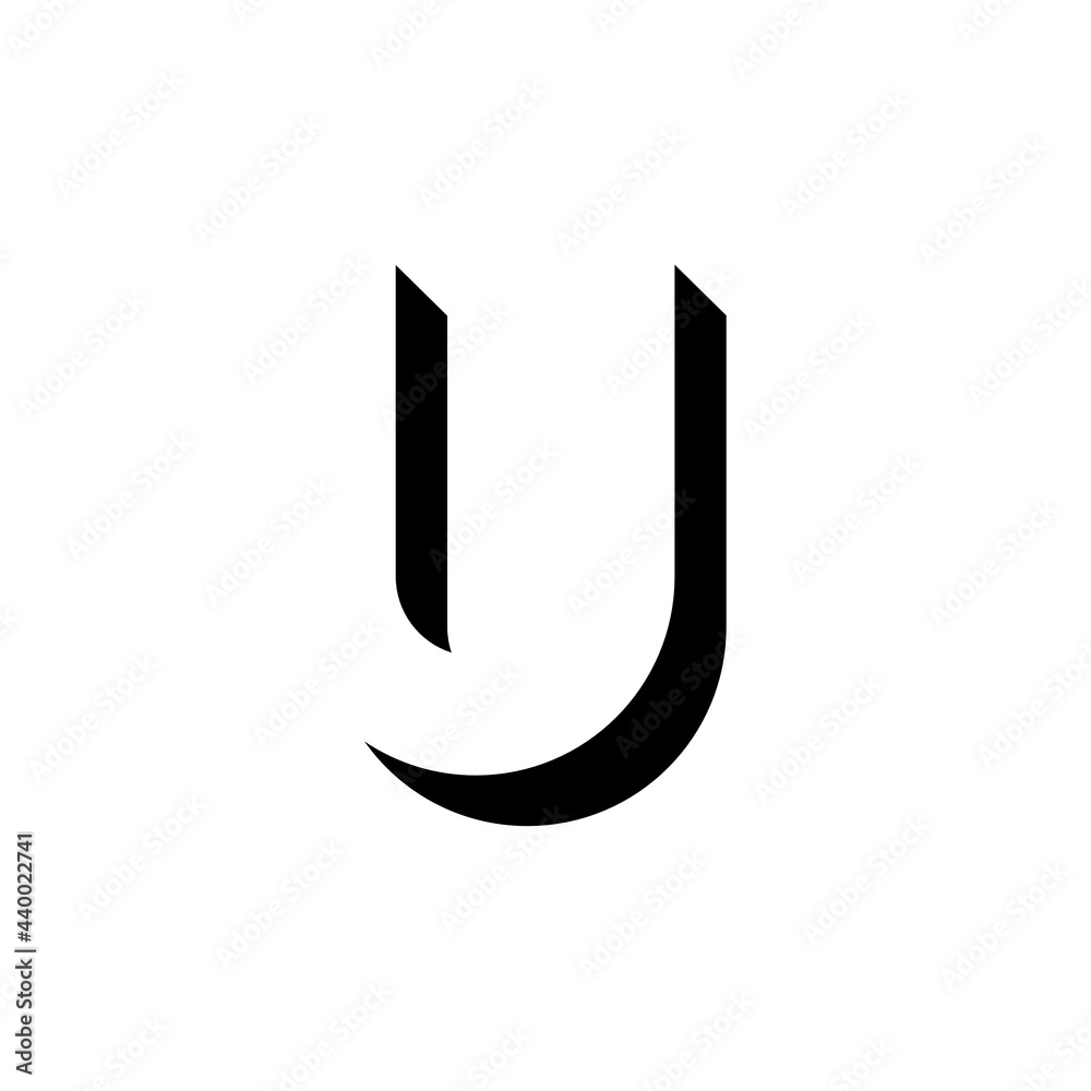 Vector Geometric Shadow Letter U Vector Geometric Shadow Letter U