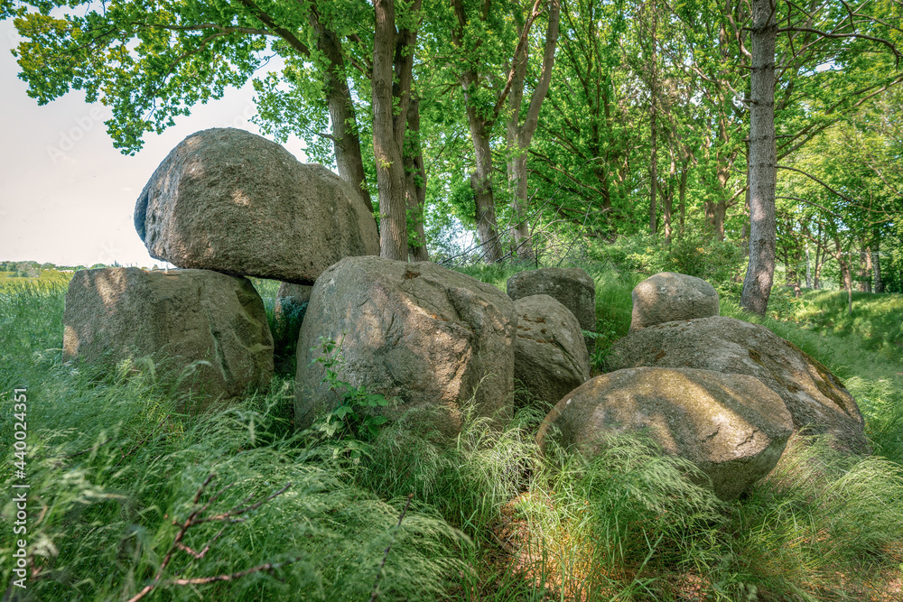 Prehistoric dolmen grave near Putbus Lauterbach Prehistoric dolmen grave near Putbus Lauterbach