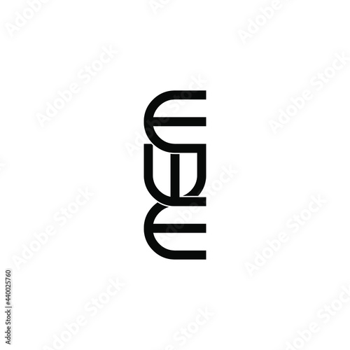 ewe letter original monogram logo design