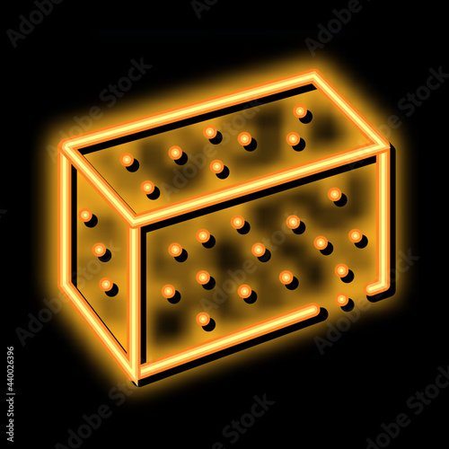 soy tofu neon light sign vector. Glowing bright icon soy tofu sign. transparent symbol illustration