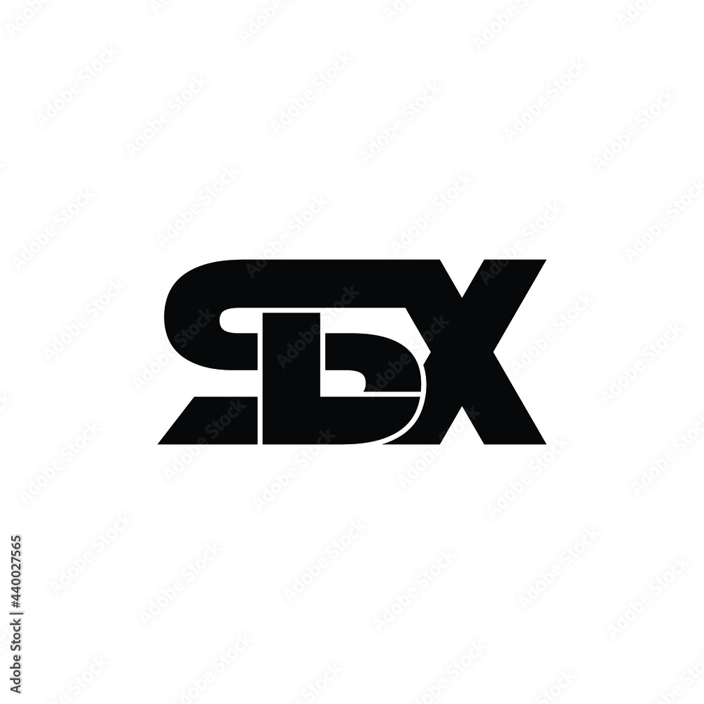 SLX letter monogram logo design vector SLX letter monogram logo design vector