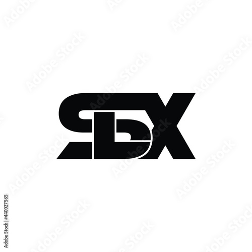 SLX letter monogram logo design vector