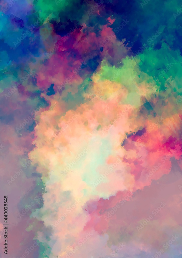 幻想的なカラフルな虹色のテクスチャ背景 Stock Illustration Adobe Stock
