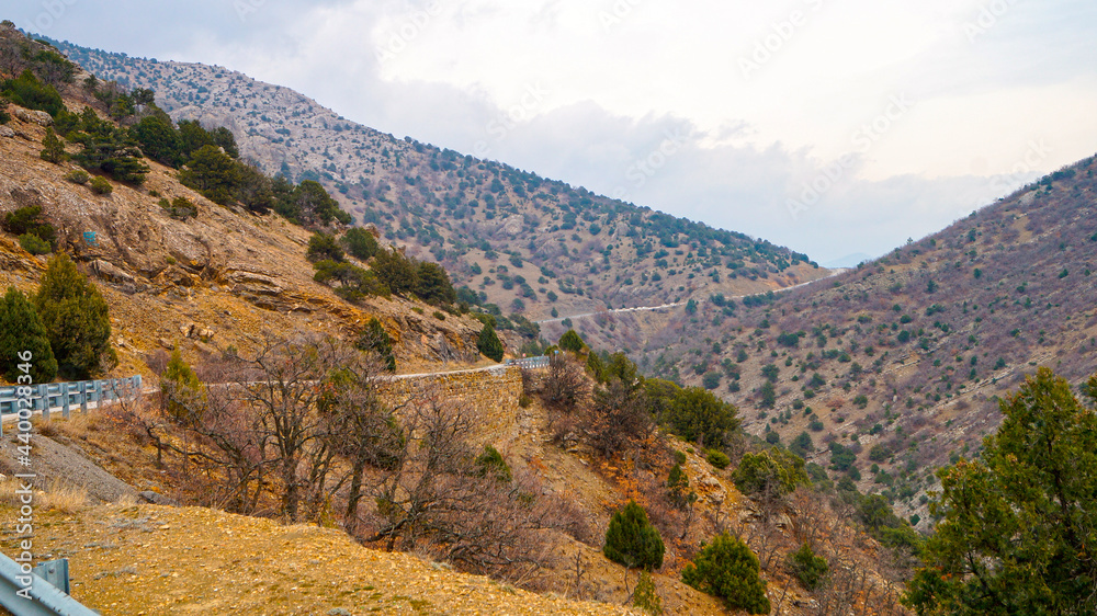 Fototapeta premium Mountains of Crimea in early spring