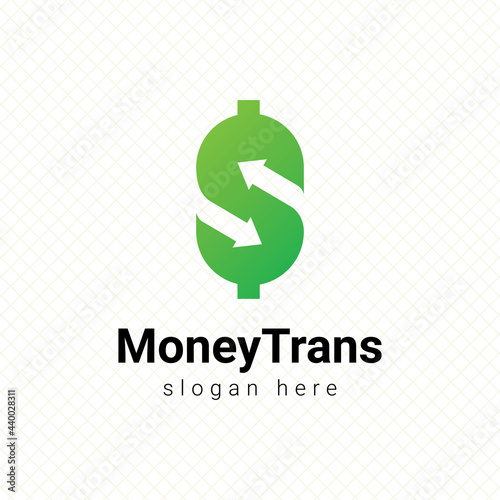 money transaction transfer payment logo graphic design vector