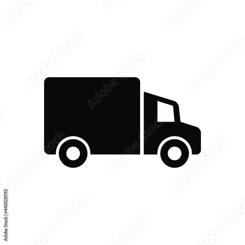 Truck icon vector graphic illustration