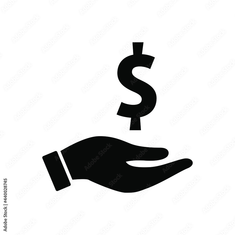 Earnings icon vector graphic illustration