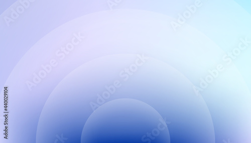 Abstract circle blue and white blur gradient background design