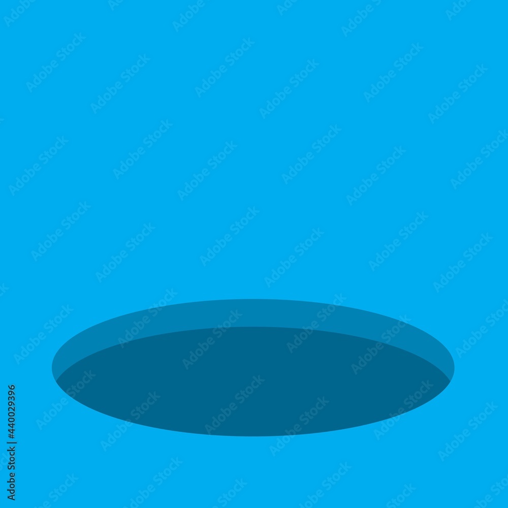 Pit vector background. Hole background. Vector illustration.