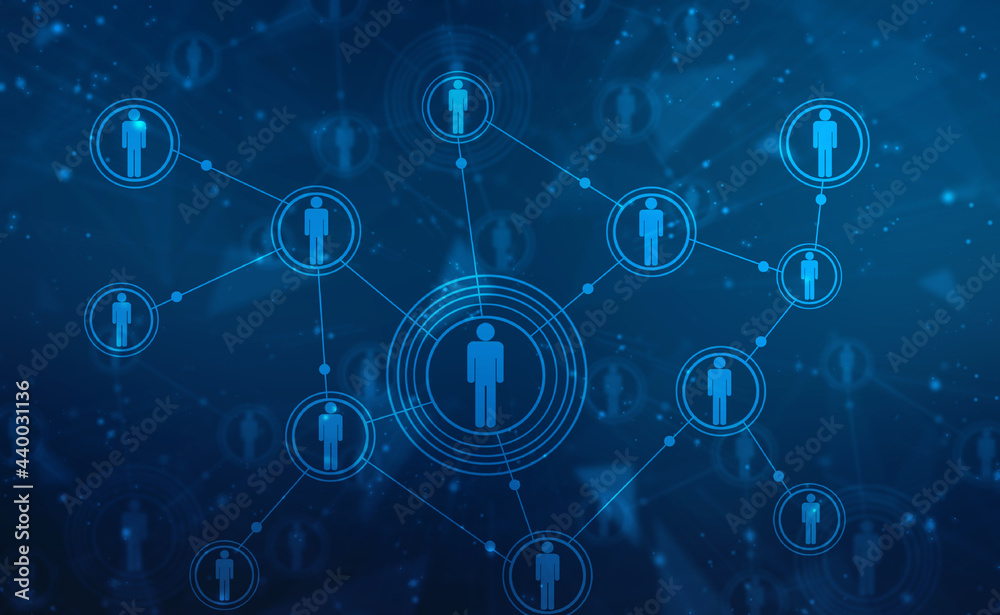 Business Network Concept Background, Social Networks and interaction concept, Digital Abstract Technology background, Social connection and networking background Business Network Concept Background, Social Networks and interaction concept, Digital Abstract Technology background, Social connection and networking background