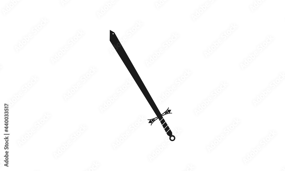 Black sword simple logo Black sword simple logo