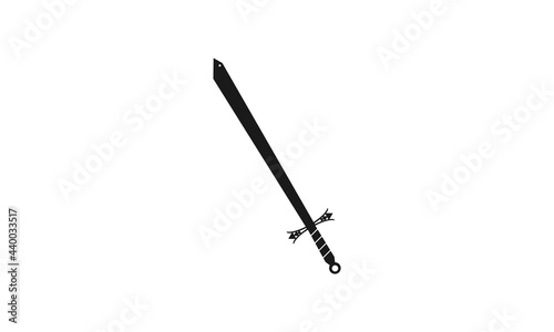 Wallpaper Mural Black sword simple logo Torontodigital.ca