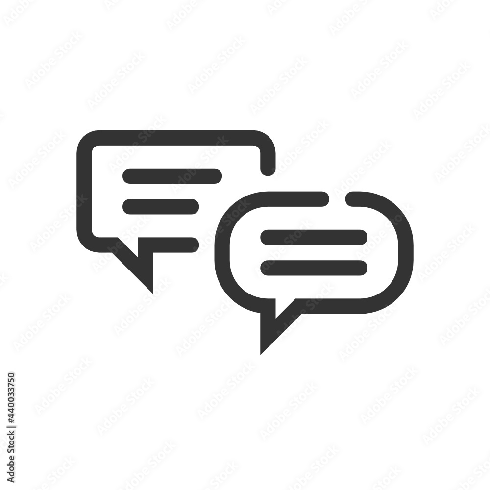 Talking outline icon. Talking outline icon.