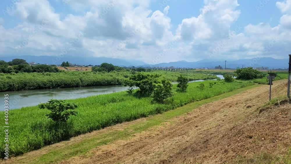 川辺の景色 九頭竜川 福井県 川辺の景色 九頭竜川 福井県