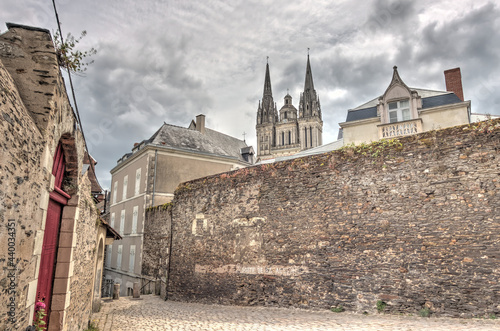 Angers, France, Historical center, HDR Image photo