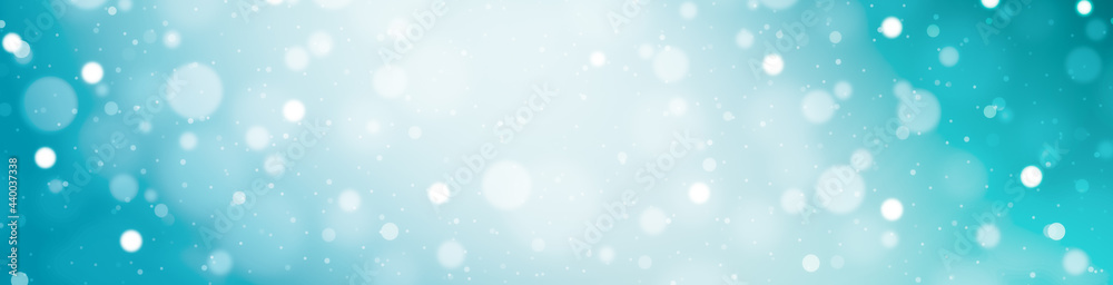 abstract light blue background with bokeh, Christmas background with snow abstract light blue background with bokeh, Christmas background with snow
