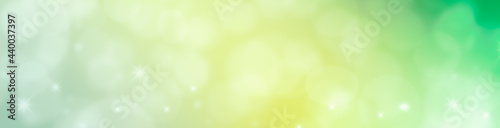 abstract light green background with bokeh, winter background with snow