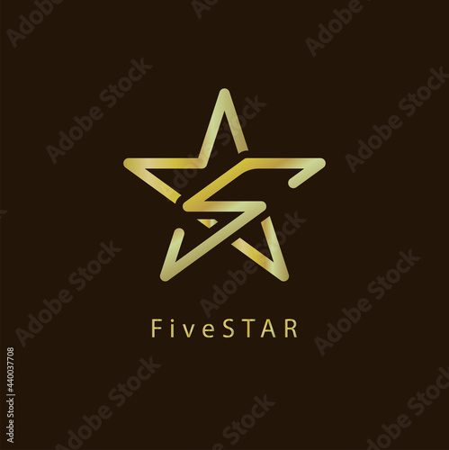 Luxury Five Star Logo design inspiration