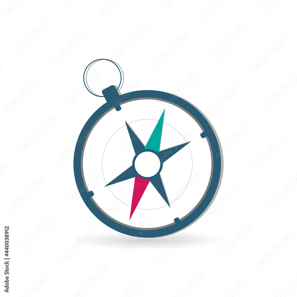 Blue compass symbols vector ,isolated on white background, Vector illustration EPS 10