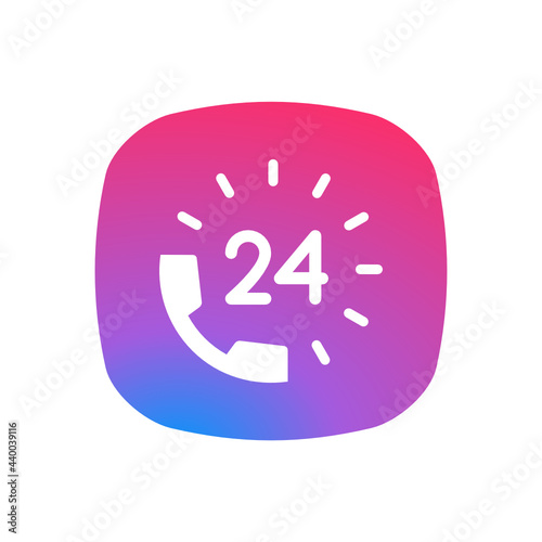 24 Hour helpline - Sticker