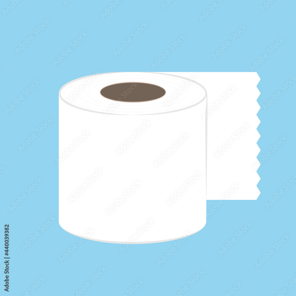 Tissue paper vector. Tissue vector. Tissue on blue background.