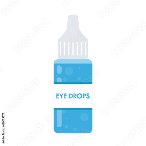Eye drops vector. symbol. Eye drops on white background.