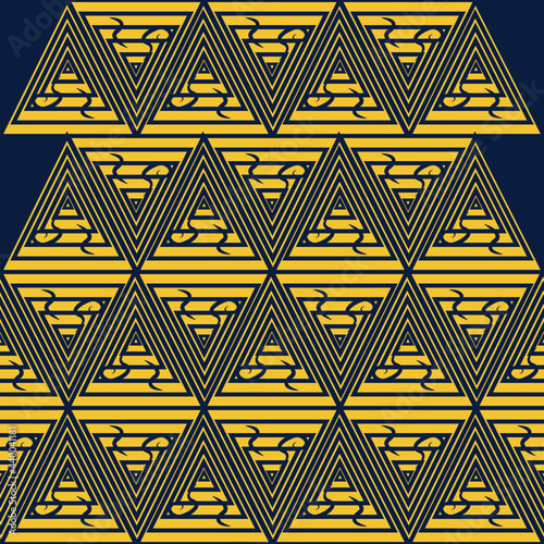 tribe village background triangle symbol batik seamless pattern themed traditional culture of inland tribal jungle