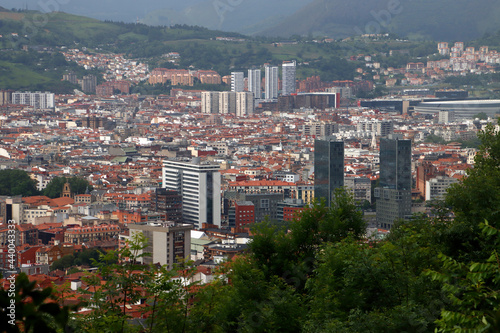 Urbanscape in the city of Bilbao