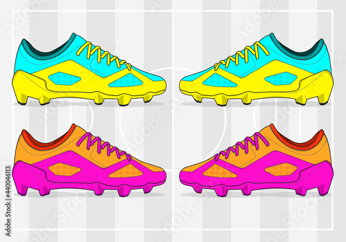 football jersey uniform shoes template set kit soccer
