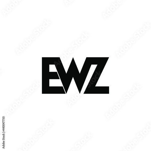 ewz letter original monogram logo design