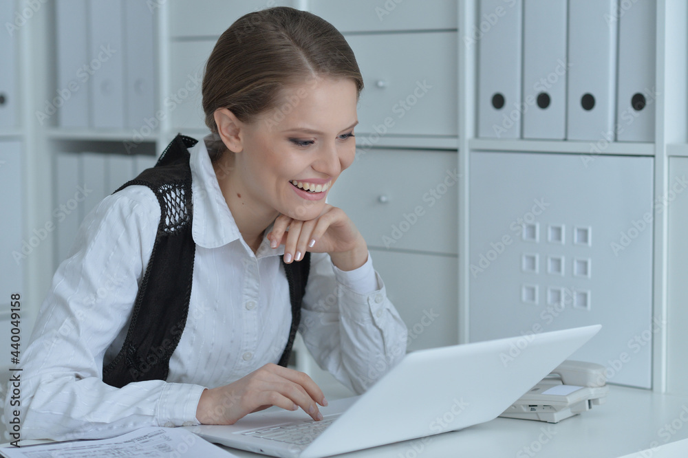 woman working with laptop woman working with laptop