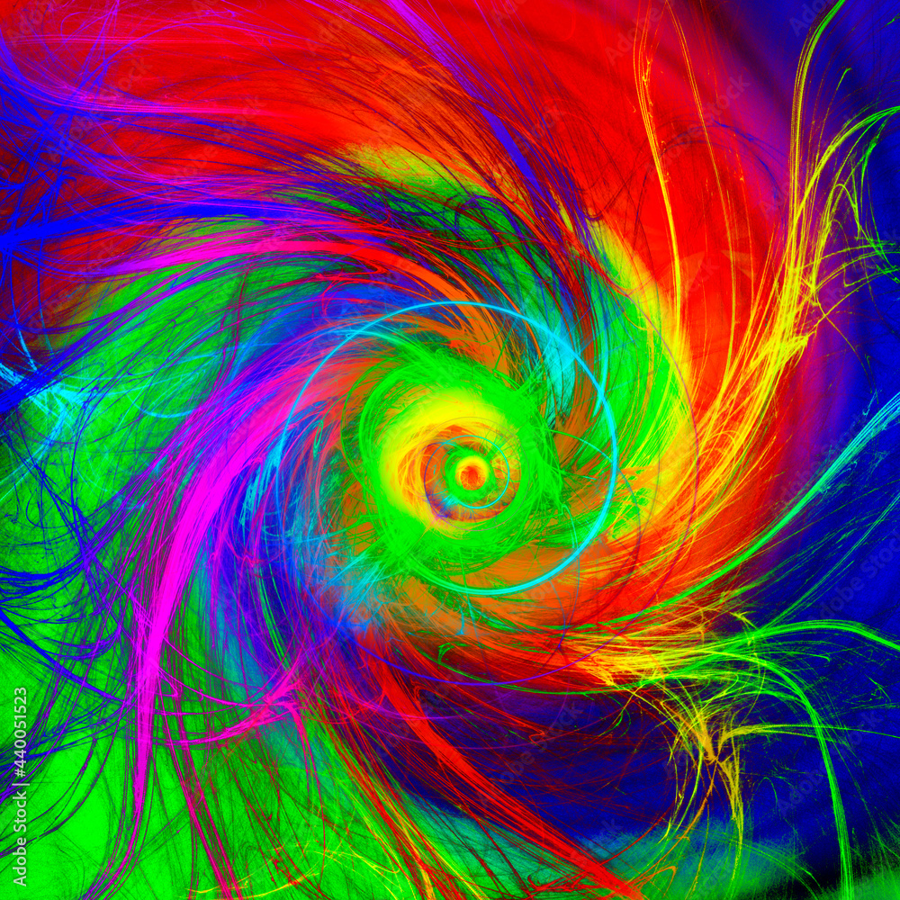Rainbow abstract background fractals colorful futuristic