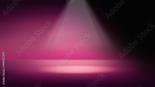 Spotlight on Empty Studio Floor, Professional Stage Background for Product Display.