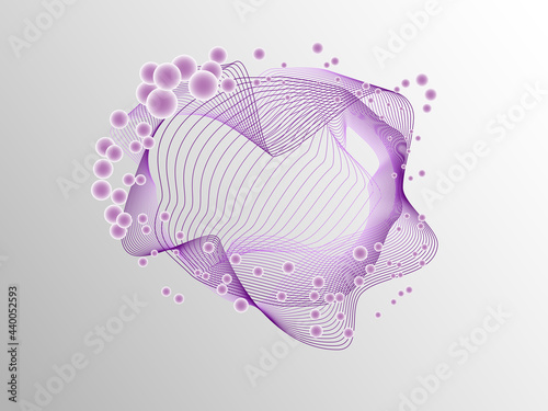 Motion blend lines with particles.Abstract background with flowing energy particles.