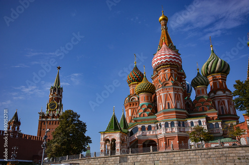 St. Basil's Cathedral on Red Square in Moscow.
