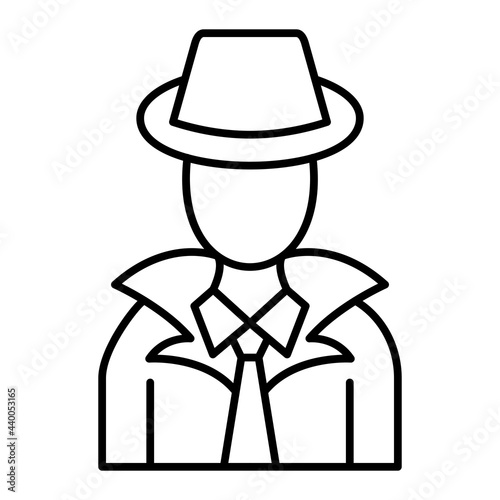 Vector Espionage Outline Icon Design