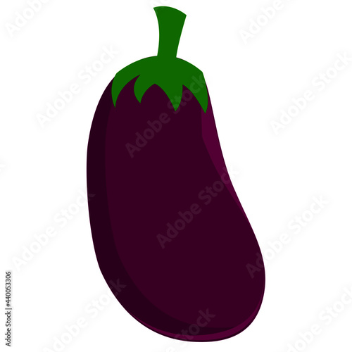 eggplant isolated on white