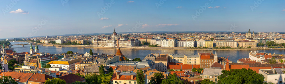 panoramic landscape with the city of Budapest - Hungary