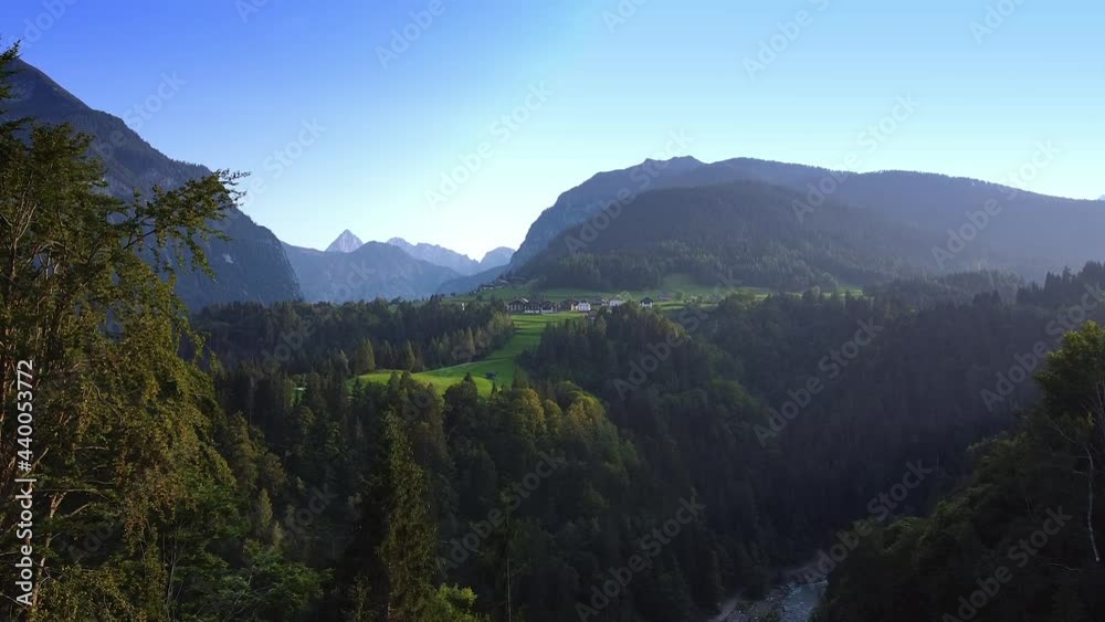 Picturesque aerial view of beautiful place in Austrian Alps. The beauty of nature in mountains. Picturesque aerial view of beautiful place in Austrian Alps. The beauty of nature in mountains.