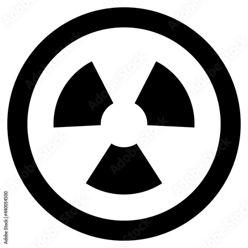 A solid design, icon of radiation