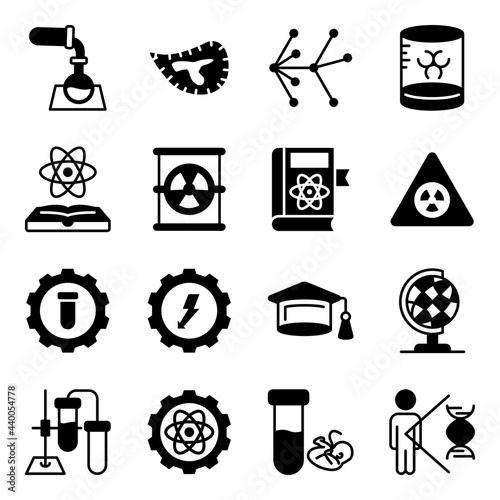 Pack of Science and Experiments Solid Icons