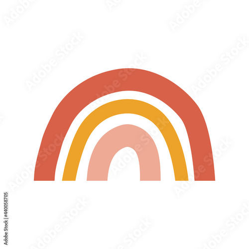 Hand drawn simple rainbow Illustration